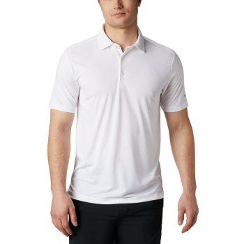 Columbia Muške Polo Majice - Omni-Wick Drive Bijele | JMHK-91862